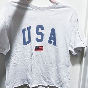 white usa brandy melville t-shirt!